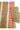 Unstitched Salwar Set - Pure Cotton| Grass Green+ Red