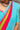 Linen Saree - Color Fusion Elegance | ClearTeal Blue
