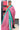 Jute Cotton with Zari Border | Pink + Rama Green