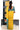 Linen Saree with Digital Print | Yellow + Aqua Blue