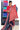 Pochampally Silk Cotton Saree | Blue Berry Blue + Red