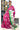 Semi Tussar Sarees | Leaf Designs | Pink + Green