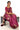 Raw Tussar Saree with Mango Border | Wine Color