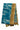 Linen Cotton With Abstract Leaf Motif Design Saree | Light Sky Blue + Munsell Yellow
