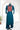 Dhabu Cotton Ajrakh Design Co-ord Stitched Suit (Top & Bottom) | Dark Teal Blue