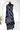 Leaf Checkered Print Cotton Salwar Material (Top & Dupatta) |  Space Blue