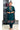 Crushed Georgette Lace Work Stitched Salwar Suit (Top, Bottom & Dupatta) - M-2XL (Top, Bottom & Dupatta) Peacock Green