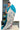 Linen Saree With Elegant Wave Stripe And Motif Design | Pacific Tropical Blue + White