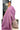 Linen Cotton Saree With Leheriya Stripe Design | Luxury Purple + Beige