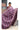 Gaji Silk Saree With Ajrak Pattern | Byzantium Purple