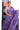 Linen Saree With Floral Vine Printed | Deep Purple