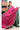 Kattam Semi Tussar Saree With Zari Weaving | Magenta Pink + Dark Green