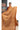 Semi Jute Saree With Block Print Floral Saree | Burnt Orange
