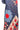Linen Saree With French Knot work  | Midnight Blue + Red
