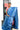 Linen Saree With Batik Print Design | Denim Blue