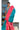 Linen Cotton With Printer Design Saree | Teal Blue + Watermelon Pink