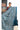 Semi Jute Saree With Block Print Floral Saree | Classic Blue