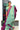 Raw Silk Saree With Checks Pattern | Dark Magenta + Light Teal