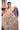 Linen Saree With Checks Concept |  Lavender + Peach Puff