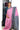 Semi Silk Saree With Checked Pattern | Baby Pink + Dark Blue