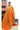 Linen Silk Saree With Jamdani Weaving | Bright Orange