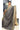 Raw Tussar Silk Saree With Madhubani Design | Smoke Gray