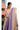 Linen Saree With Checks Concept |  Lavender + Peach Puff