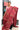 Linen Saree With Floral Vine Printed | Crimson Red
