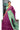 Raw Silk Saree With Checks Pattern | Dark Magenta + Light Teal