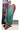 Kota Tussar Saree With Mini Checks Design | Copper Brown + Sea Green