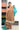 Kattam Semi Tussar Saree With Zari Weaving | Cyan Blue + Light Brown