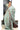 Tussar Saree With Checked Pattern | Powder Blue + Light Brown