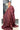 Viscose Khadi  Saree With Floral Scroll Pattern | Dark Red