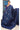 Linen Silk Saree With Kolam Motif Design | Midnight Blue