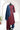 Ikkat cotton Stitched Salwar Suit (Top, Bottom & Dupatta) -Maroon+ Navy