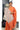Linen Cotton Saree With Leheriya Stripe Design |Bright Orange + Beige