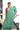 Kota Tussar Saree With Antique Zari | Dove Grey + Jungle Green