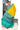 Raw Tussar Saree With Zari Weaving | Lemon Yellow + Light Cyan