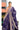 Linen Silk Saree With Thread Weaving | Deep Violet