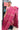 Linen Saree With Floral Vine Printed | Fuchsia Pink