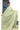Jute Linen Saree With Embroidery Design | Light Green