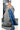 Jute Khadi Saree With Abstract Pattern Design | Dove Gray + Classic Blue