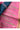 Linen Cotton Geometric Pattern Saree | Deep Sea Blue + Pink