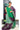 Linen Saree With Abstract Printed | Old Plum + Green