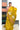Linen Silk Saree With Jamdani Weaving | Gold Yellow