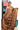 Tissue Cotton Saree With Floral Butta Design | Copper Brown +Cyan Blue