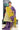 Linen Saree With Abstract Printed | Rebecca Purple + Yellow Green