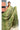 Linen Tissue Saree With Bandhani Floral Print | Light Green