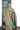 Semi Tussar Silk Saree With Printed Design | Pool + Khaki