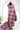 Linen Tissue Saree With Windowpane Floral Print | Deep Violet + Pastel Pinkish-Purple